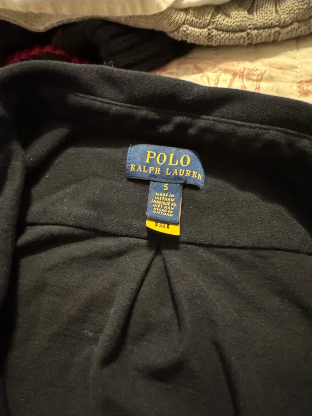 Ralph Lauren Navy Polo Shirt with White Embroidered Pony